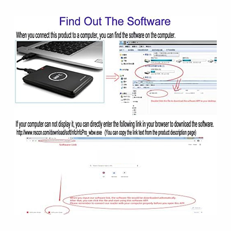 Nfc Card Reader - Y02ASmart Access Control Card Copier, RFID