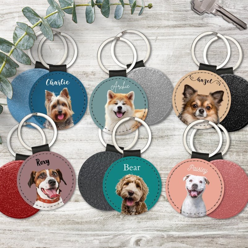 Phone Accessories Charms - Custom Pet Photo Keychain Personalized Dog