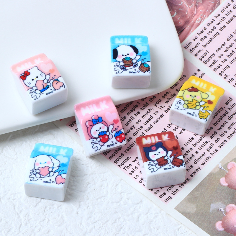 Phone Accessories Clipart - 10Pcs Models Resin Cute Cartoon 3D