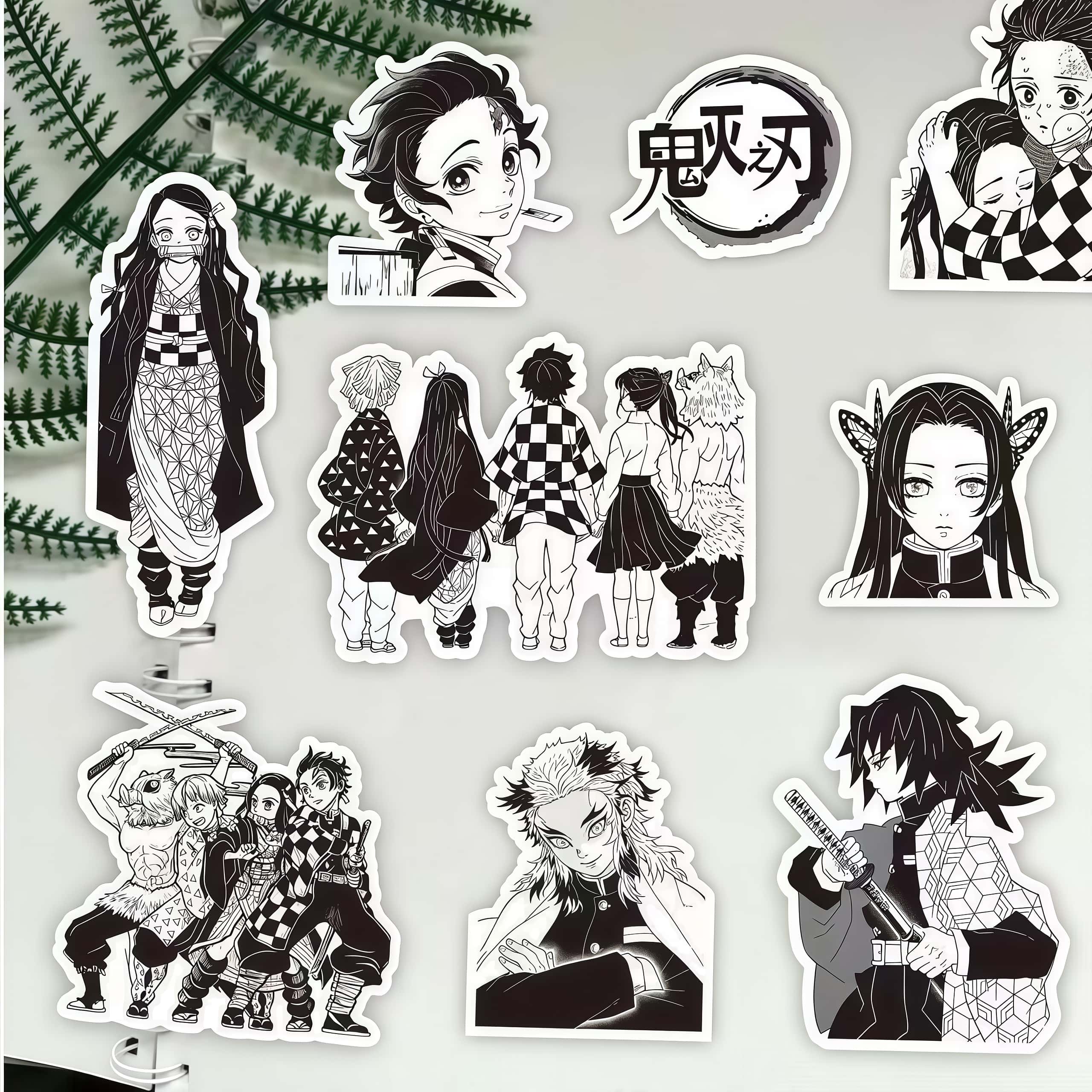 70Pcs Demon Slayer Black & Whi - Phone Accessories Demon Slayer recensie en prijs