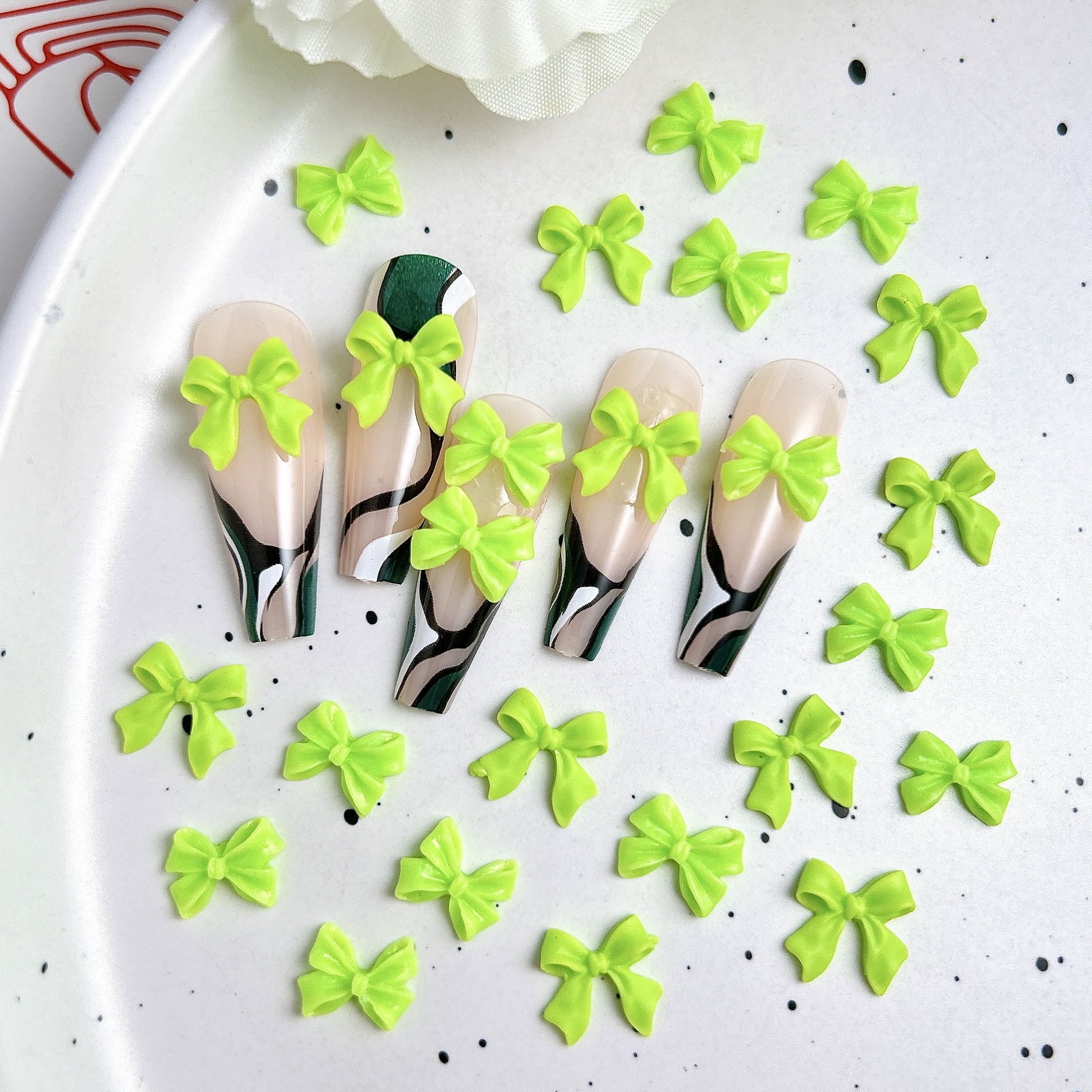 50PCS Fresh Green Ribbon Bow N - Phone Accessories Clipart recensie en prijs