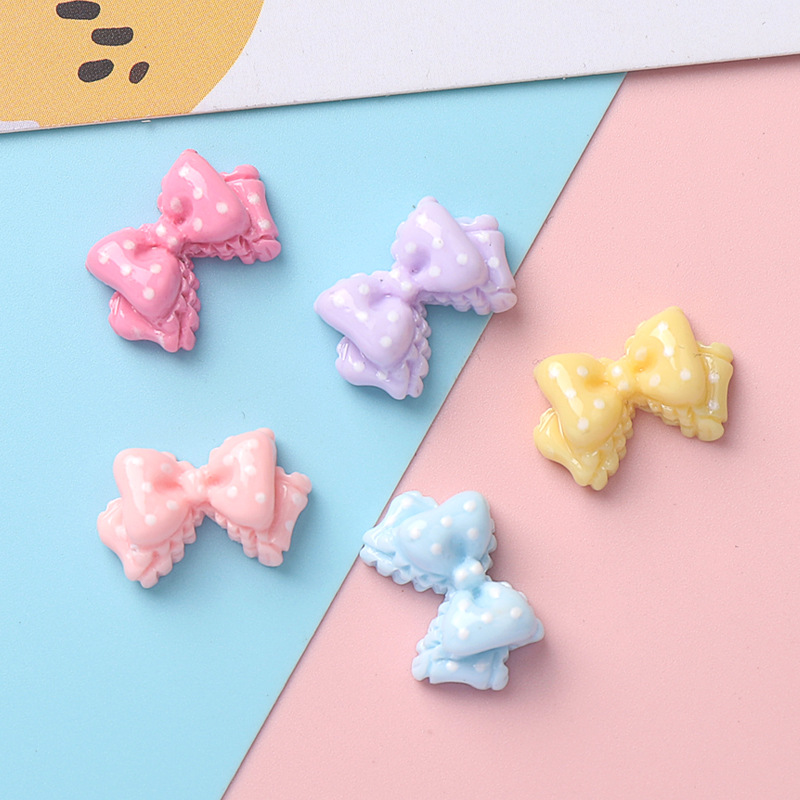 10pcs Kawaii Pink Dot Bow DIY  - Phone Accessories Clipart recensie en prijs