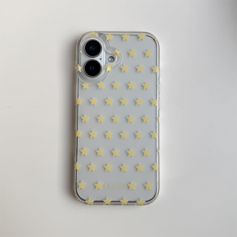 Korean Ins Yellow & White Star - Yellow Phone Accessories recensie en prijs