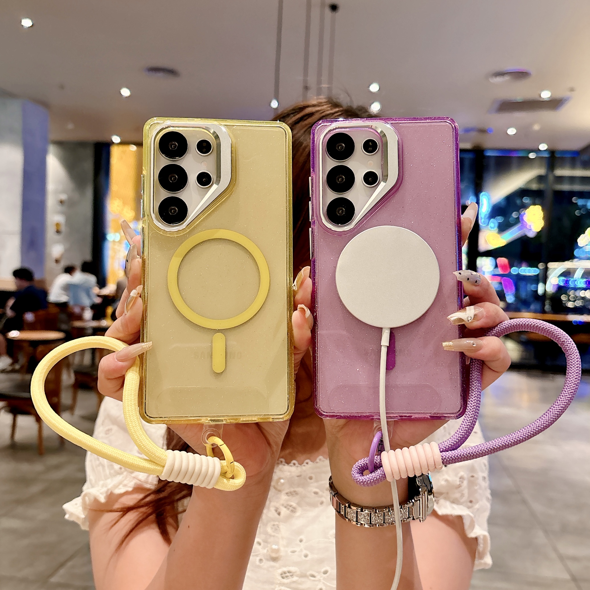 Hand Strap invisible Lens Stan - Yellow Phone Accessories recensie en prijs