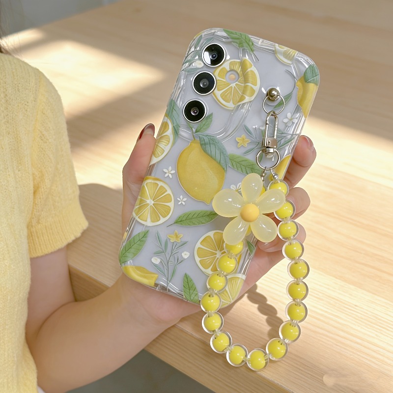 Yellow Lemon Flower Lanyard Ph - Yellow Phone Accessories recensie en prijs