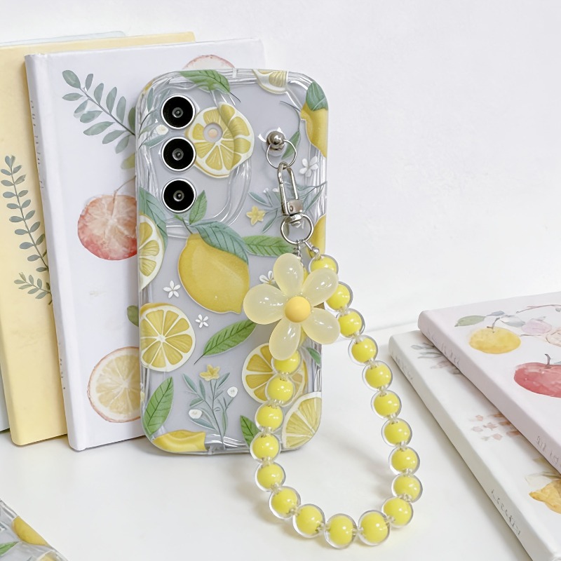 Yellow Lemon Flower Lanyard Ph - Yellow Phone Accessories recensie en prijs