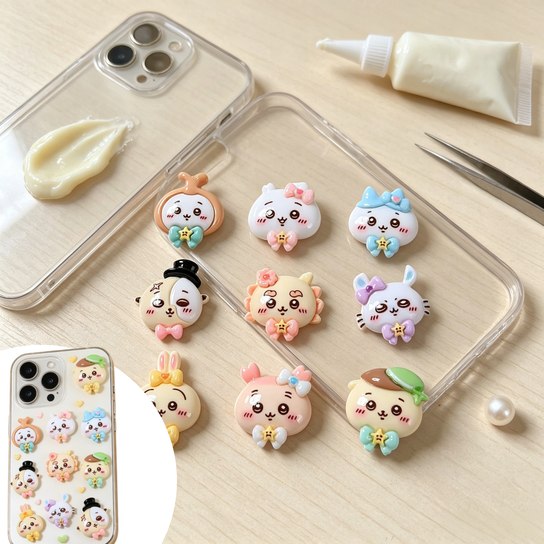 100PCS CHIIKAWA DIY Art Charm  - Phone Accessories Clipart recensie en prijs
