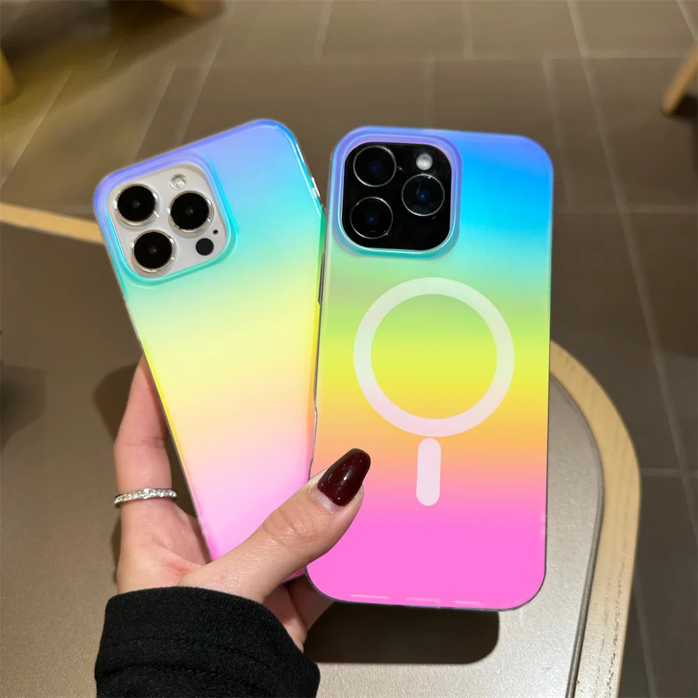 Frosted Laser Gradient Rainbow - Phone Accessories And Cases recensie en prijs