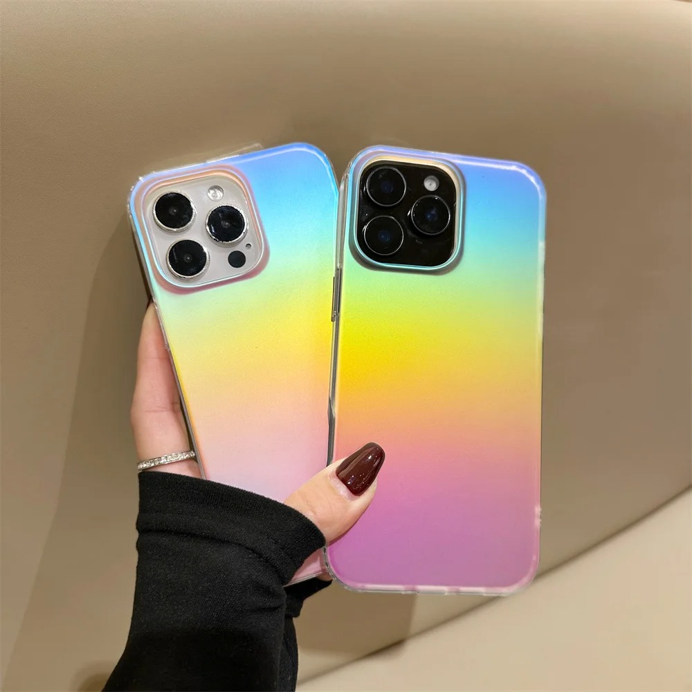 Frosted Laser Gradient Rainbow - Phone Accessories And Cases recensie en prijs