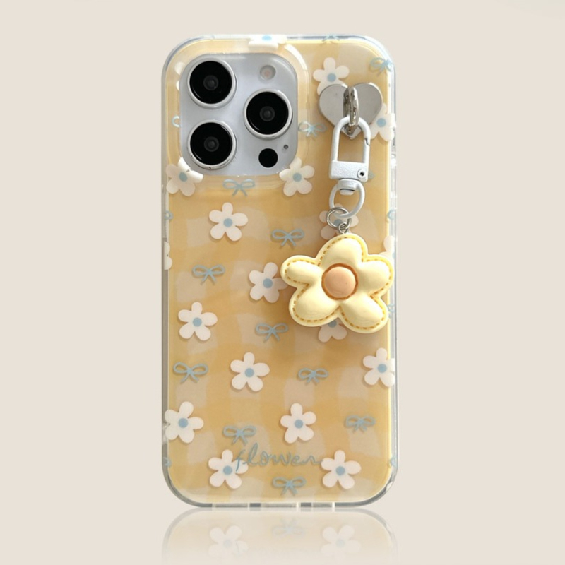 Cute Yellow Flower Pattern Pho - Yellow Phone Accessories recensie en prijs