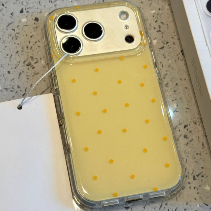 Fashion Yellow Star Pattern Ph - Yellow Phone Accessories recensie en prijs