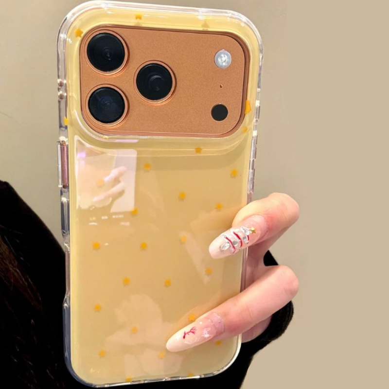 Fashion Yellow Star Pattern Ph - Yellow Phone Accessories recensie en prijs