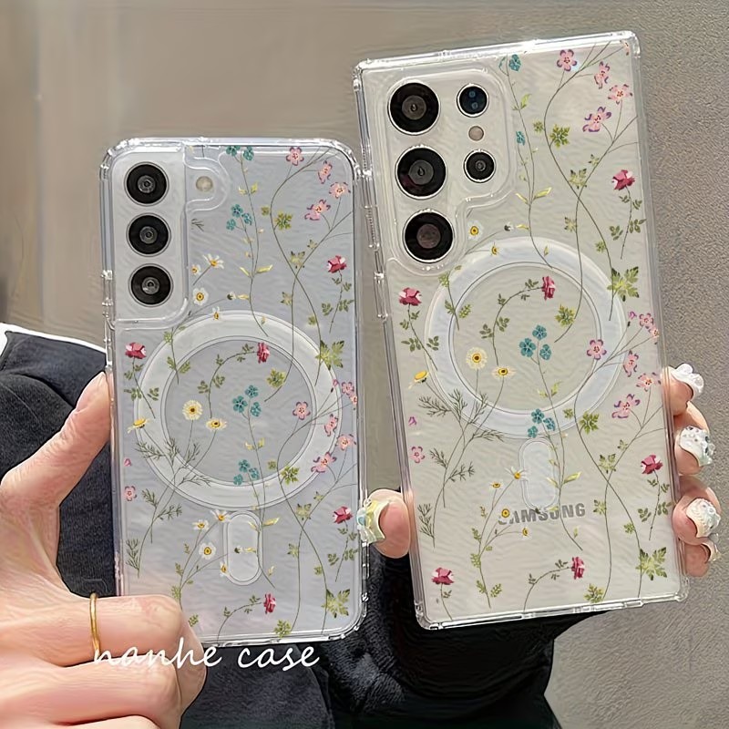 Floral Pattern Magnetic Phone  - Phone Accessories And Cases recensie en prijs