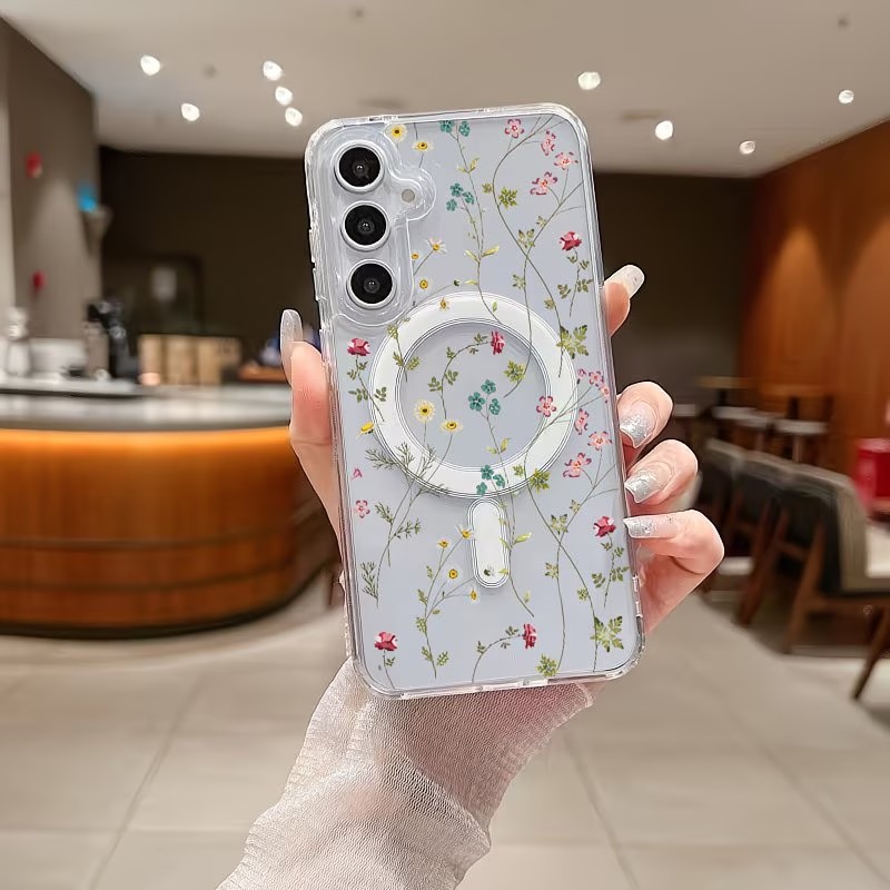 Floral Pattern Magnetic Phone  - Phone Accessories And Cases recensie en prijs