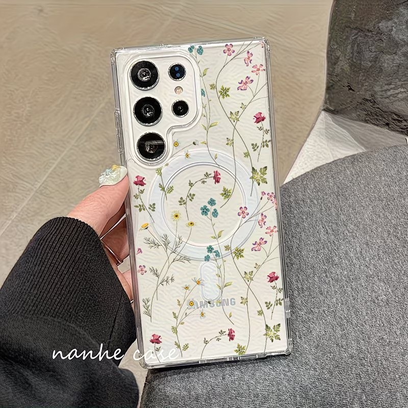 Floral Pattern Magnetic Phone  - Phone Accessories And Cases recensie en prijs