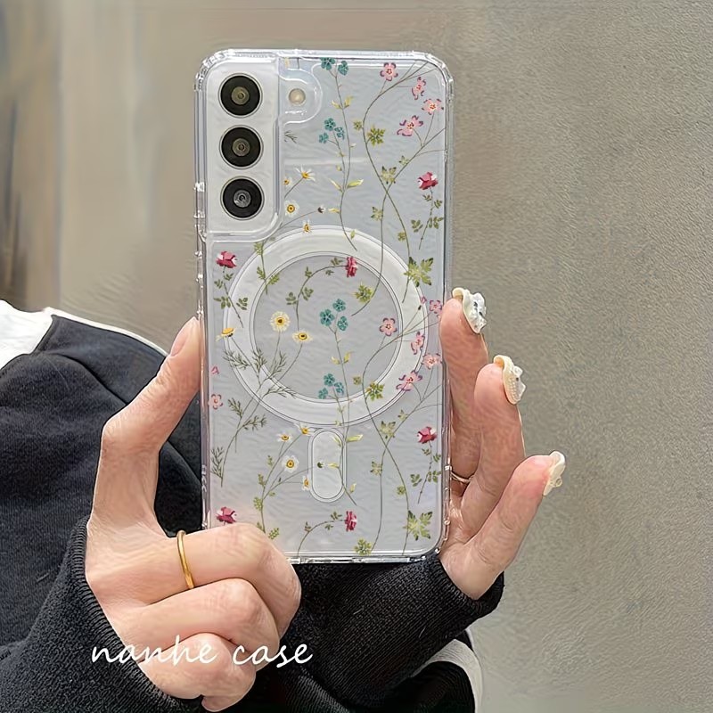 Floral Pattern Magnetic Phone  - Phone Accessories And Cases recensie en prijs