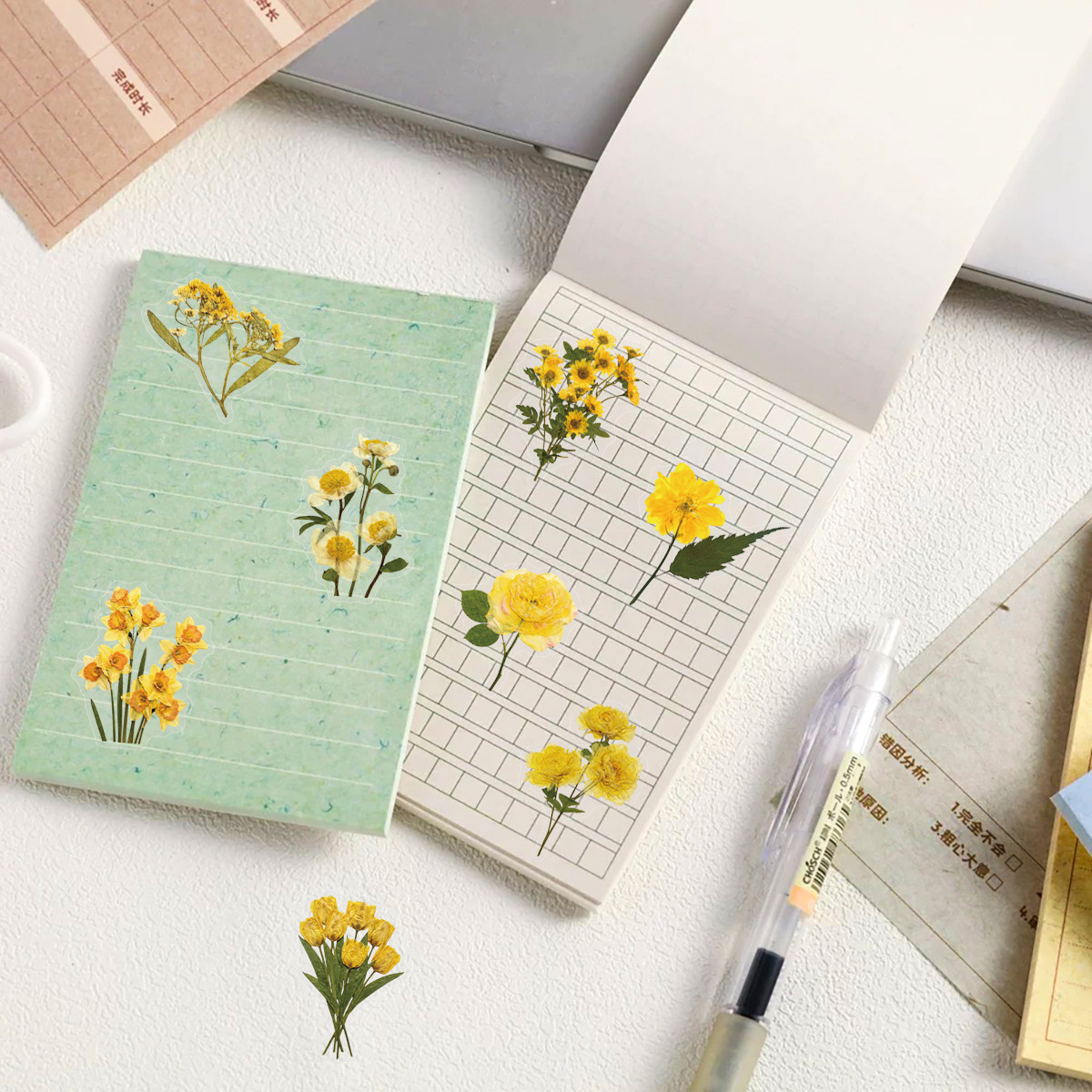 50Pcs Sunflower Transparent Ye - Yellow Phone Accessories recensie en prijs