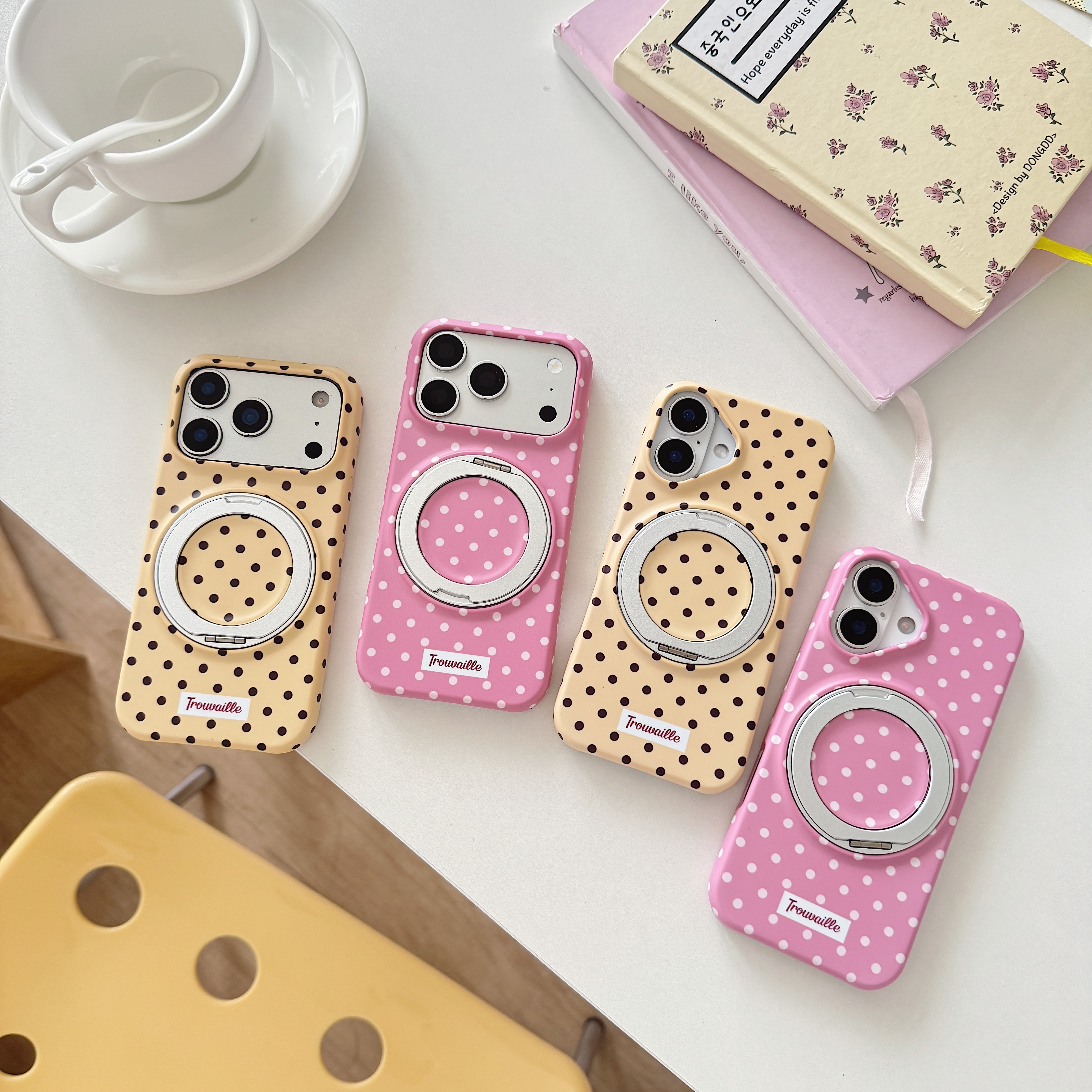 Simple Classic Polka Dot Patte - Yellow Phone Accessories recensie en prijs