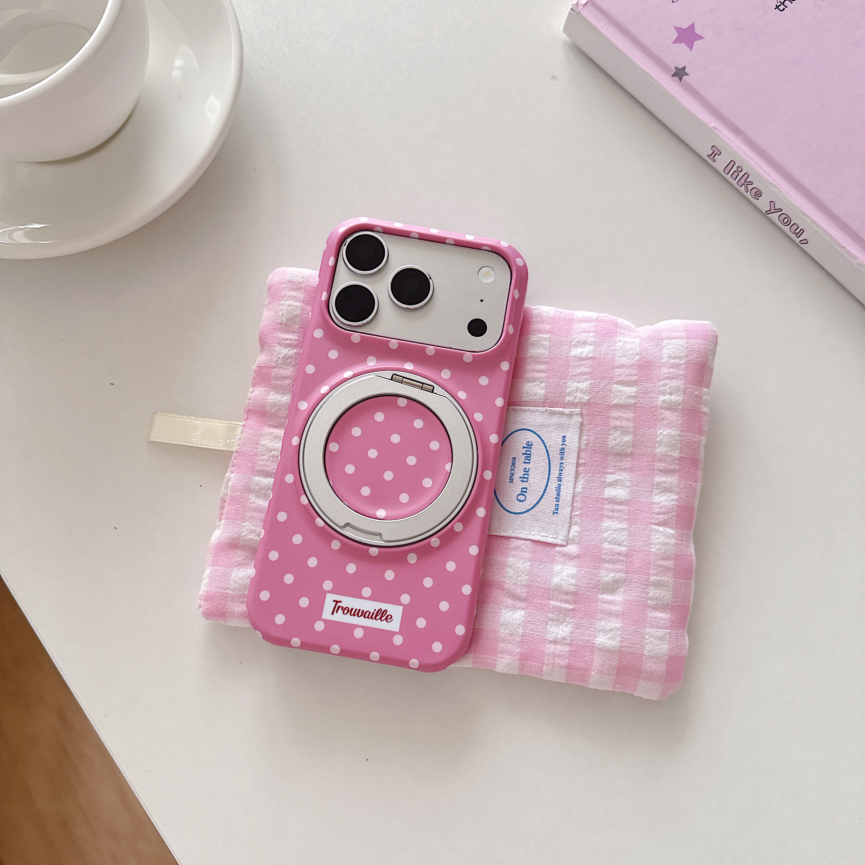 Simple Classic Polka Dot Patte - Yellow Phone Accessories recensie en prijs