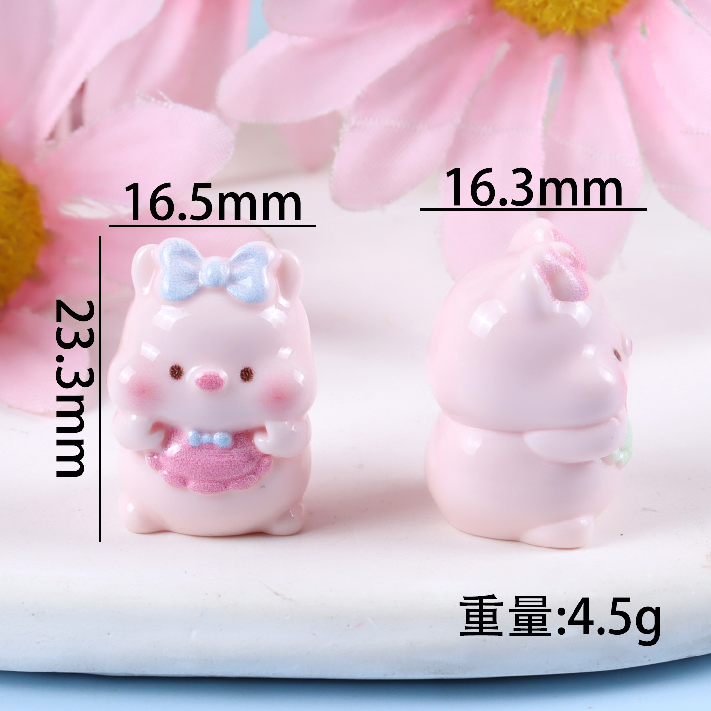 6PCS Mixed Cute Pig Resin Char - Yellow Phone Accessories recensie en prijs