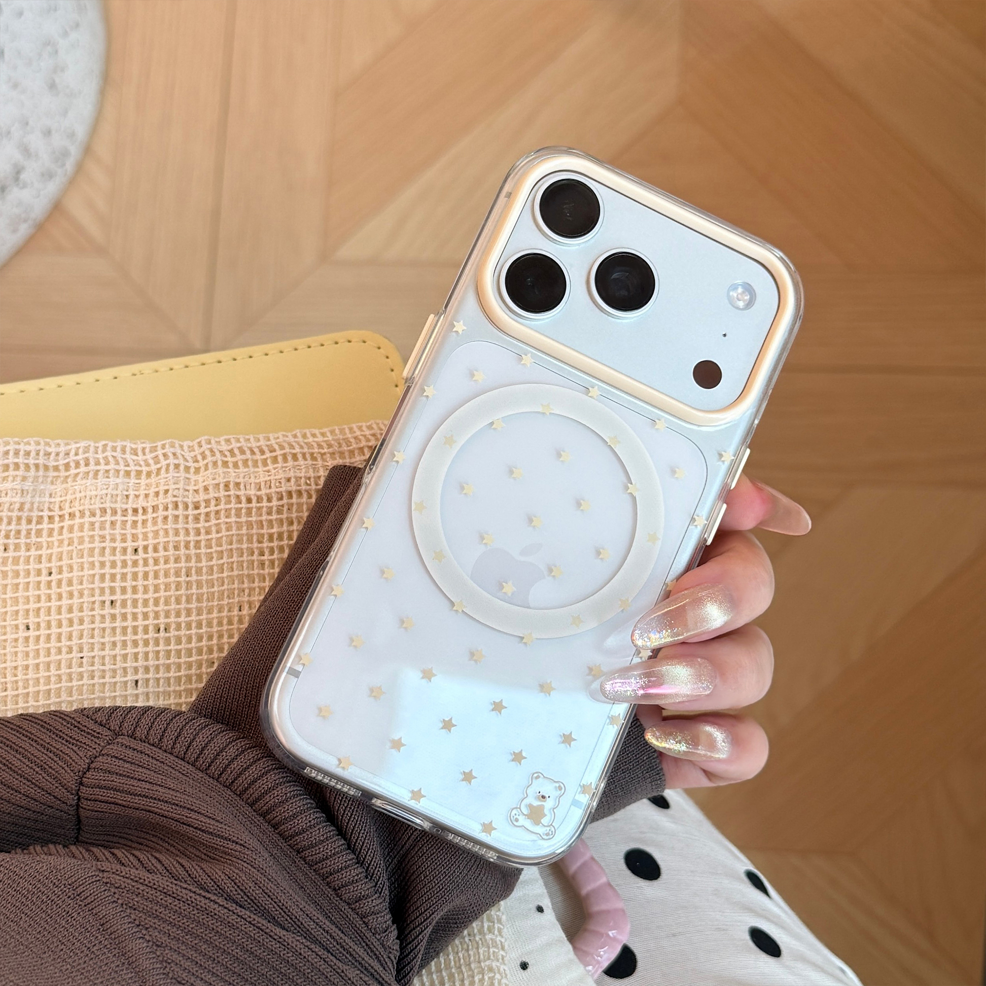 Cute Pink Yellow Blue Star Pat - Yellow Phone Accessories recensie en prijs