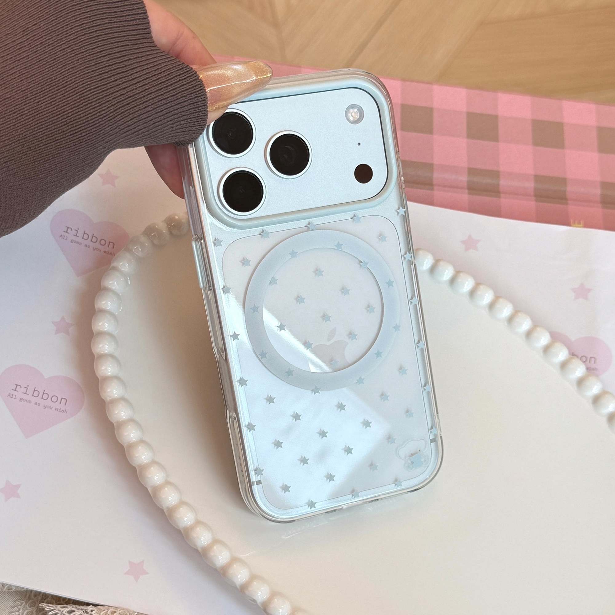 Cute Pink Yellow Blue Star Pat - Yellow Phone Accessories recensie en prijs