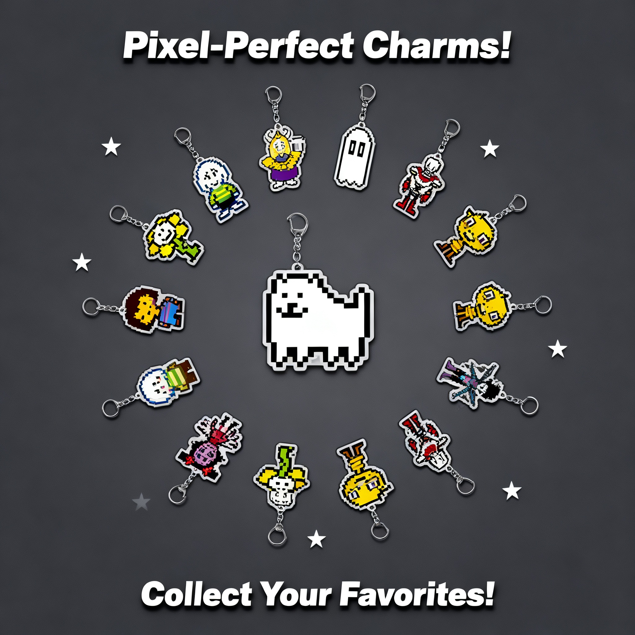 Undertale Double Sided Keychai - Phone Accessories Charms recensie en prijs