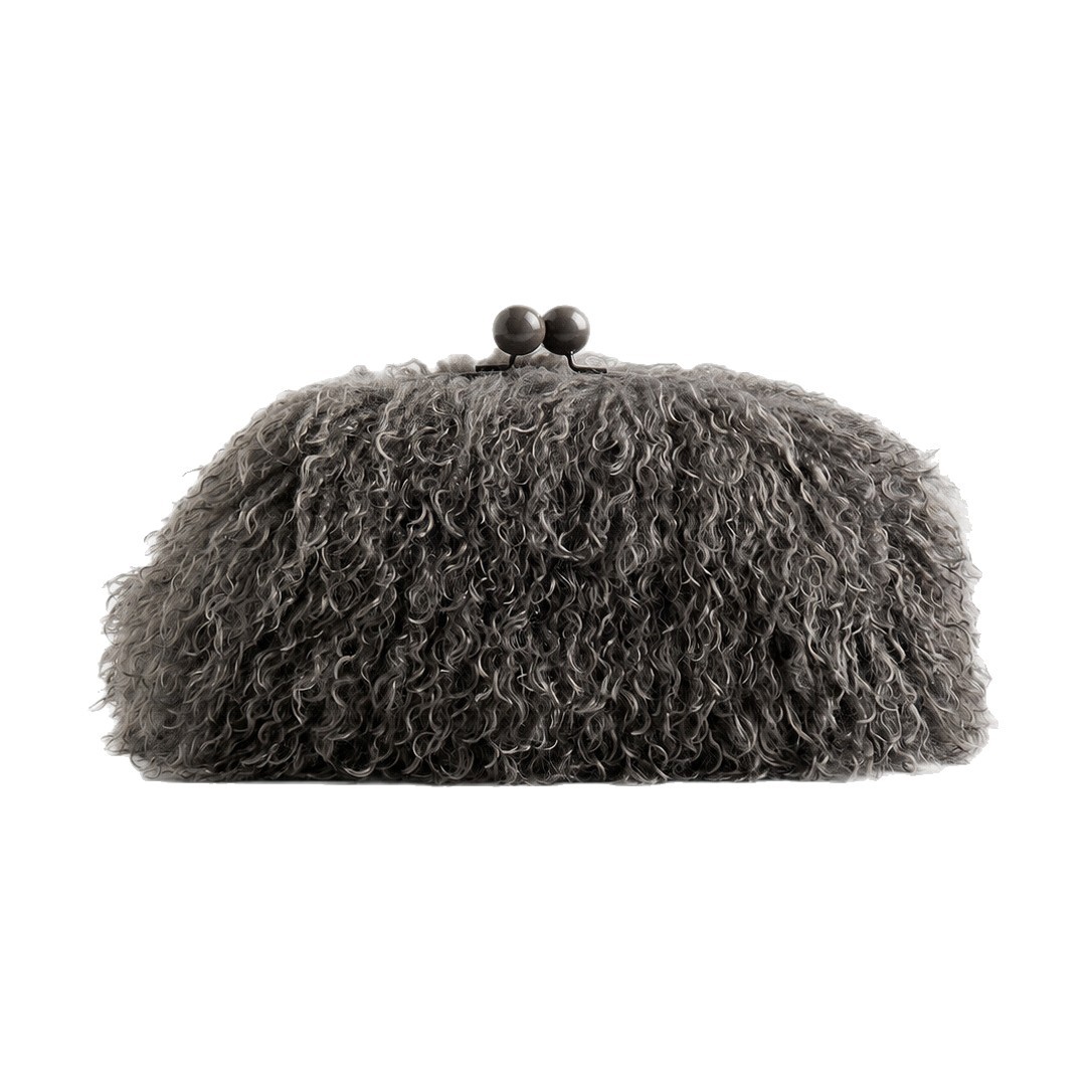 Women kisslock Faux Fur furry  - Yellow Phone Accessories recensie en prijs
