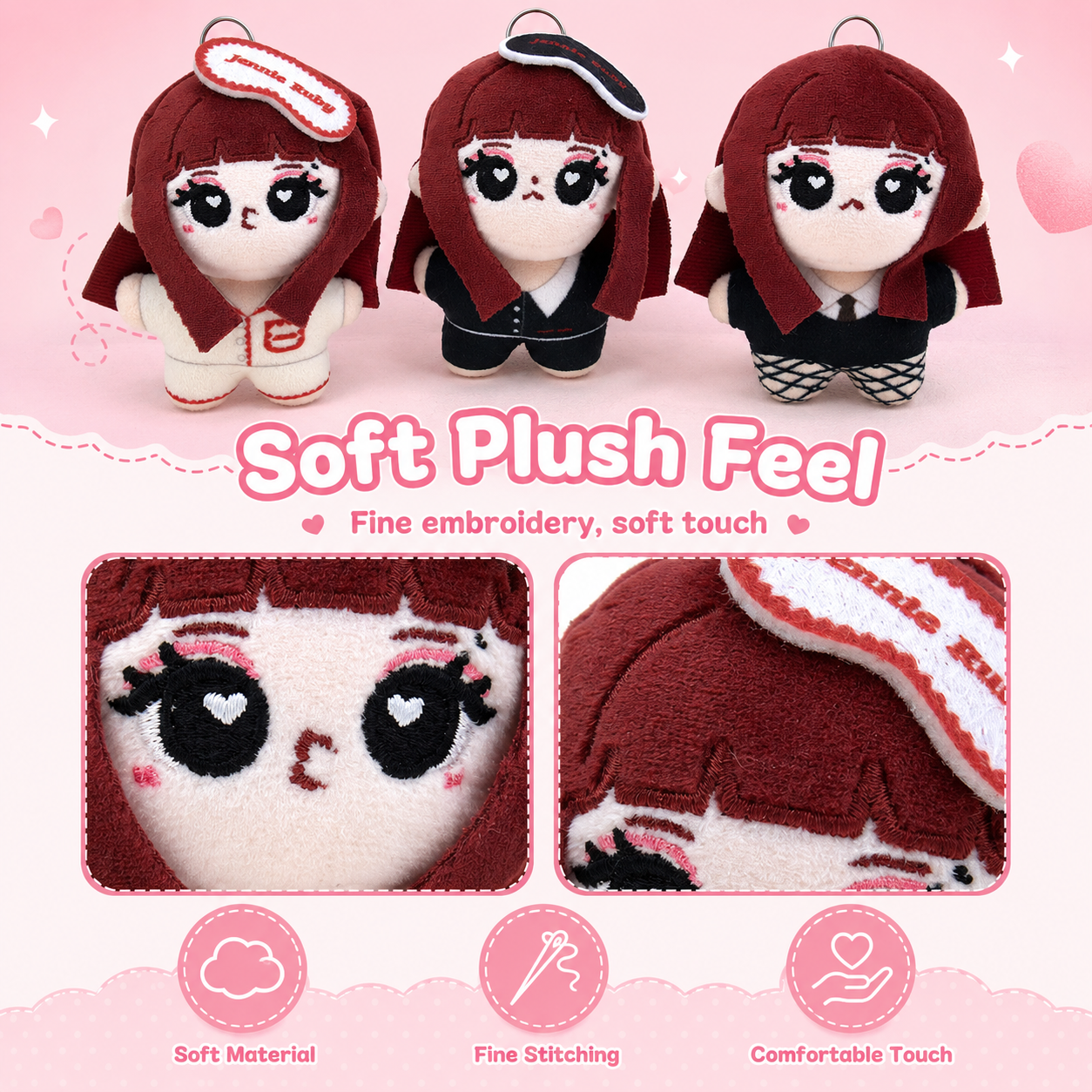 Cute Jennie Ruby Plush Keychai - Phone Accessories Charms recensie en prijs