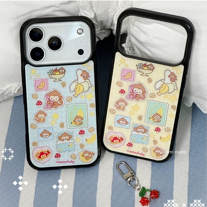 Korean Ins Blue Yellow Monkey  - Yellow Phone Accessories recensie en prijs